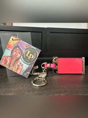 La Philipe Pink Patent Vegan Leather Bag Charm / Keychain